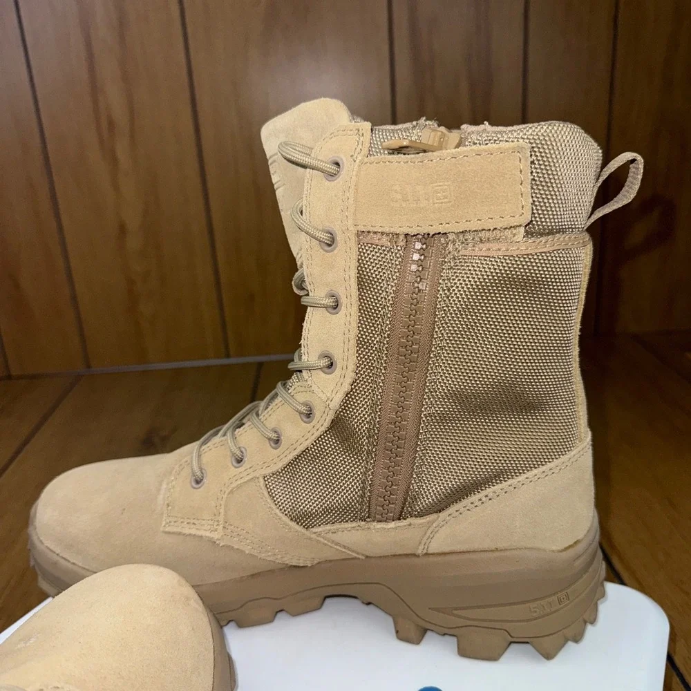 5.11 Tactical Speed 3.0 Desert Side Zip Boots Coyote Brown 12337 Mens 9.5